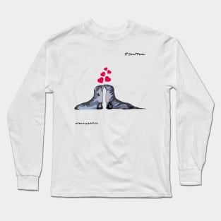 Valentine with seals Long Sleeve T-Shirt